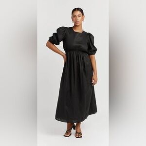 DISSH Claudia Backless Linen Dress size US 10